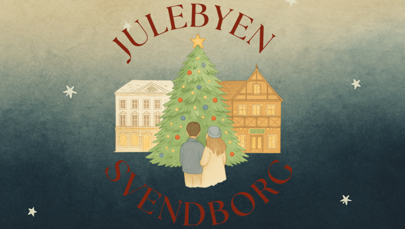 jul illustration juletræstænding