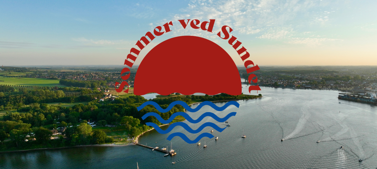 Sommer ved Sundet, dronebillede, Svendborg