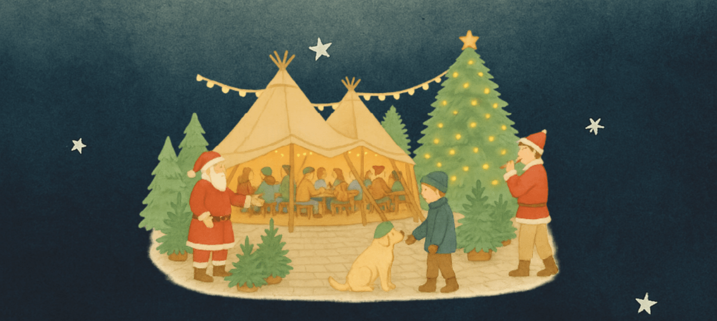 Jul på Torvet illustration, Svendborg Torv