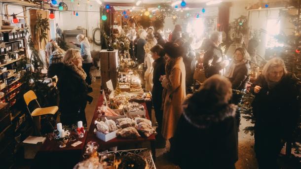 Julemarked i Lundeborg Værft, ved Svendborg