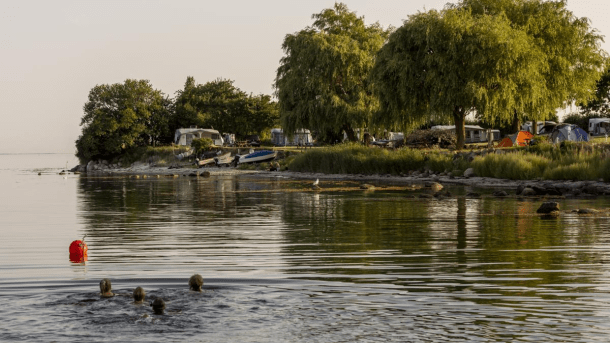 Åbyskov Strand Camping, Camping ved Sundet