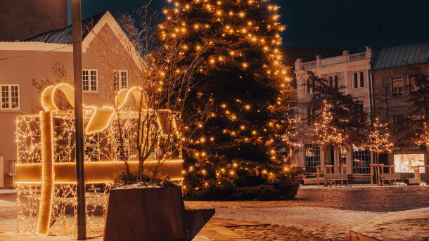 Juletræet på Torvet i Svendborg