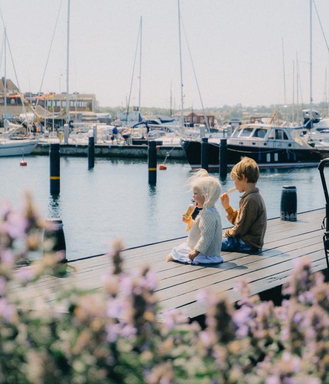 havn, is, børn, sommer, forår