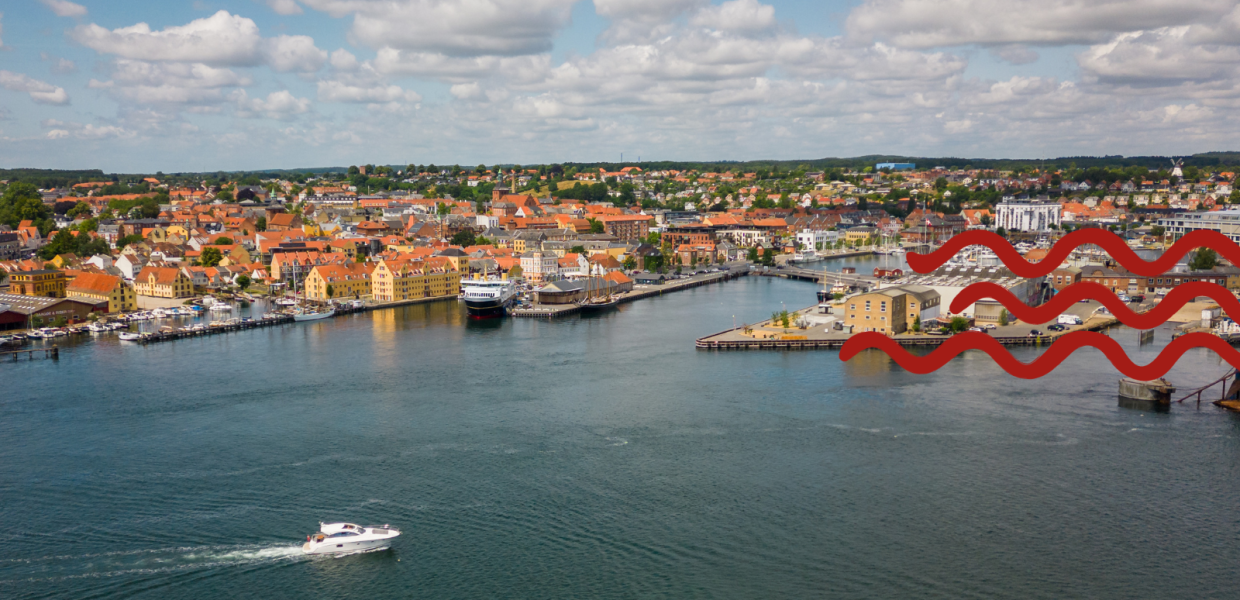 Svendborg, drone, havnen