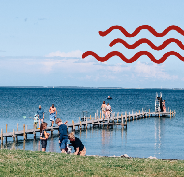 Smørmosen - Thurø Strand Camping, Sommer ved Sundet