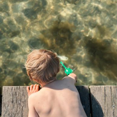 Krabbefangst i Svendborg, Sommer ved Sundet