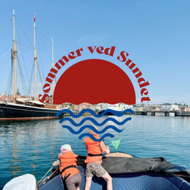 Skraldepirater fra båd, Sommer ved Sundet
