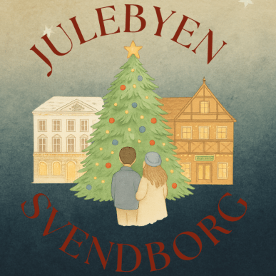 jul illustration juletræstænding