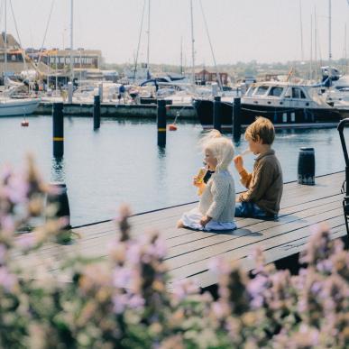 havn, is, børn, sommer, forår