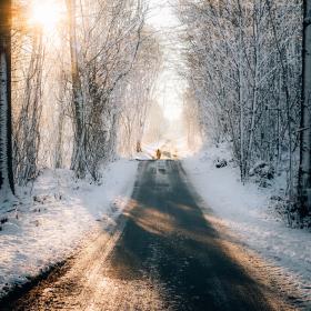 Sne, vinter i Svendborg ved Hvidkilde