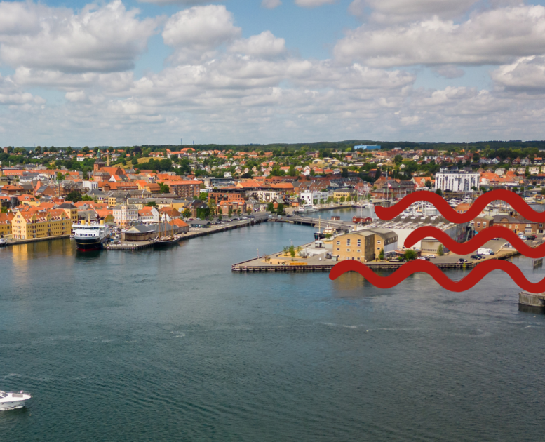 Svendborg, drone, havnen