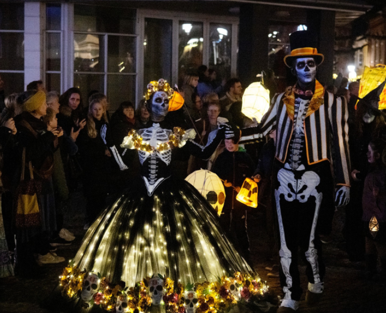 efterår, optog, svendborg halloween